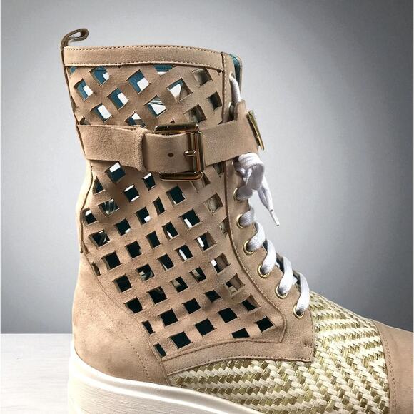 VALENTINA RANGONI Firenze Bree in Sand Shoes Sz 7.5 Rare Designer Boho Unique - Picture 5 of 16